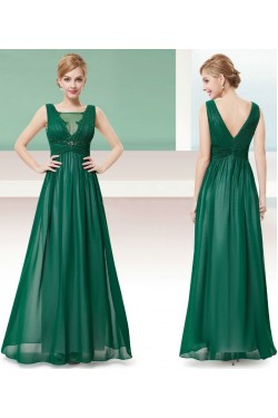A-Line Long Chiffon Prom Evening Formal Dresses ED011683