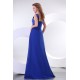 Long Blue Chiffon Prom Evening Formal Party Dresses ED010169