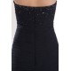 Trumpet/Mermaid Sweetheart Beaded Long Black Prom Evening Formal Party Dresses ED010175
