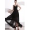 High Low Black Chiffon Prom Evening Formal Party Dresses ED010176