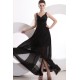 High Low Black Chiffon Prom Evening Formal Party Dresses ED010176