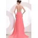 High Low Pink Chiffon Beaded Prom Evening Formal Party Dresses ED010177