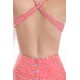High Low Pink Chiffon Beaded Prom Evening Formal Party Dresses ED010177