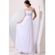 Empire Long White Chiffon Beaded Prom Evening Formal Party Dresses/Maternity Evening Dresses ED010182