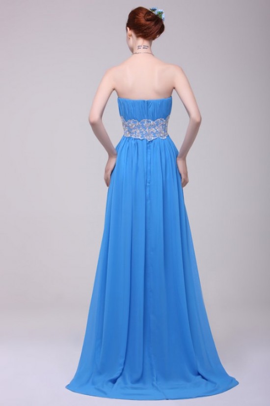 Long Blue Chiffon Prom Evening Formal Party Dresses ED010192 Long Blue Chiffon Prom Evening Formal Party Dresses ED010192