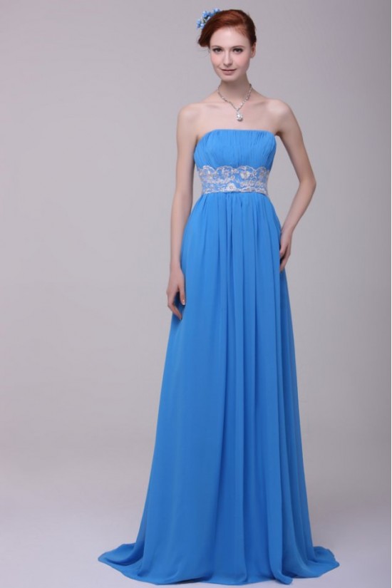 Long Blue Chiffon Prom Evening Formal Party Dresses ED010192 Long Blue Chiffon Prom Evening Formal Party Dresses ED010192