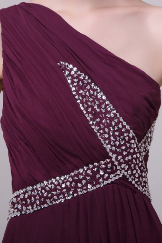 Beaded One-Shoulder Long Chiffon Prom Evening Formal Party Dresses ED010193 Beaded One-Shoulder Long Chiffon Prom Evening Formal Party Dresses ED010193