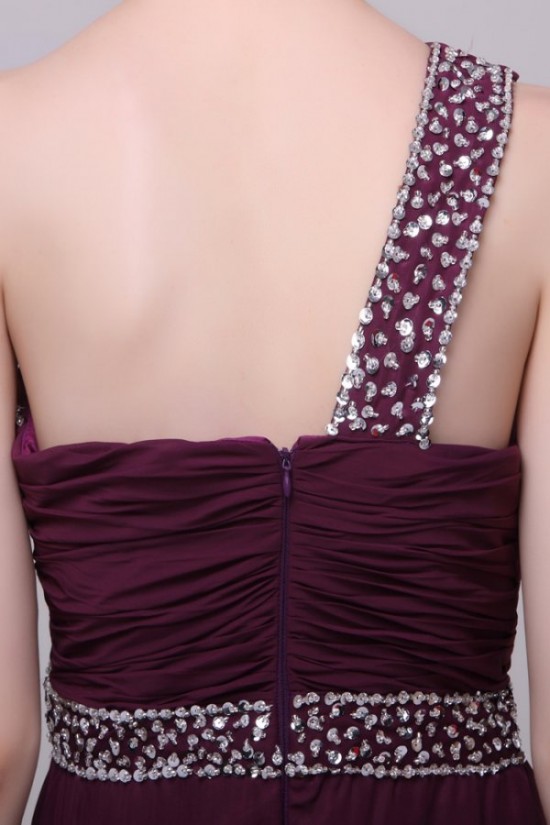 Beaded One-Shoulder Long Chiffon Prom Evening Formal Party Dresses ED010193 Beaded One-Shoulder Long Chiffon Prom Evening Formal Party Dresses ED010193