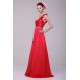 Long Red One-Shoulder Beaded Prom Evening Formal Party Dresses ED010194