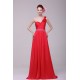 Long Red One-Shoulder Beaded Prom Evening Formal Party Dresses ED010194