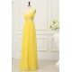 A-Line One-Shoulder Beaded Long Yellow Chiffon Prom Evening Formal Party Dresses/Maternity Evening Dresses ED010199 A-Line One-Shoulder Beaded Long Yellow Chiffon Prom Evening Formal Party Dresses/Maternity Evening Dresses ED010199