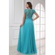 A-Line Cap Sleeve Pleated Long Blue Chiffon and Lace Prom Evening Formal Party Dresses ED010204 A-Line Cap Sleeve Pleated Long Blue Chiffon and Lace Prom Evening Formal Party Dresses ED010204
