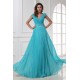 A-Line Cap Sleeve Pleated Long Blue Chiffon and Lace Prom Evening Formal Party Dresses ED010204 A-Line Cap Sleeve Pleated Long Blue Chiffon and Lace Prom Evening Formal Party Dresses ED010204