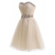 Short Beaded Tulle Prom Evening Formal Party Dresses ED010207