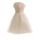 Short Strapless Beaded Prom Evening Formal Party Dresses ED010210
