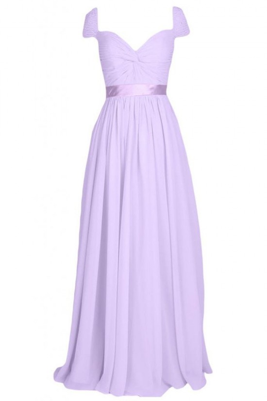 Cap Sleeve Long Chiffon Prom Evening Formal Party Dresses ED010215 Cap Sleeve Long Chiffon Prom Evening Formal Party Dresses ED010215