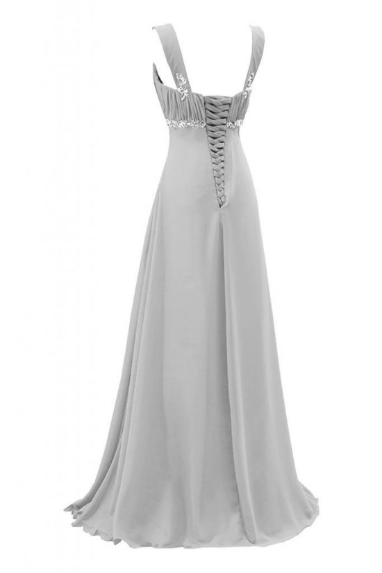 A-Line Beaded Long Blue Chiffon Prom Evening Formal Party Dresses ED010219 A-Line Beaded Long Blue Chiffon Prom Evening Formal Party Dresses ED010219