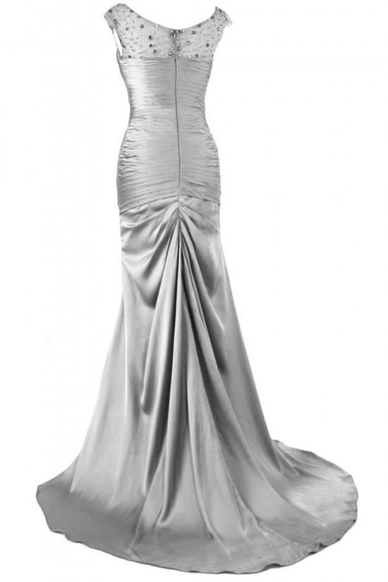 Beaded Long Silver Prom Evening Formal Party Dresses ED010224 Beaded Long Silver Prom Evening Formal Party Dresses ED010224