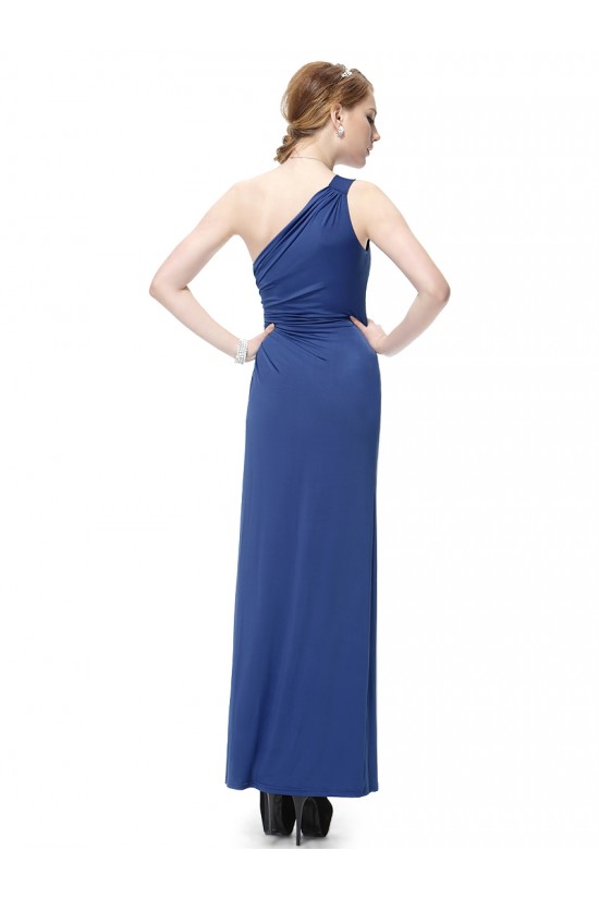 One-Shoulder Beaded Blue Chiffon Prom Evening Formal Party Dresses ED010232 One-Shoulder Beaded Blue Chiffon Prom Evening Formal Party Dresses ED010232
