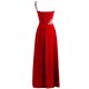 One-Shoulder Long Red Chiffon Prom Evening Formal Party Dresses ED010235 One-Shoulder Long Red Chiffon Prom Evening Formal Party Dresses ED010235