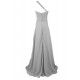A-Line One-Shoulder Long Silver Chiffon Prom Evening Formal Party Dresses ED010240 A-Line One-Shoulder Long Silver Chiffon Prom Evening Formal Party Dresses ED010240
