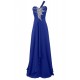 Long Blue Beaded One-Shoulder Prom Evening Formal Party Dresses ED010243 Long Blue Beaded One-Shoulder Prom Evening Formal Party Dresses ED010243