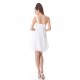 Short White One-Shoulder Chiffon Prom Evening Formal Party Dresses ED010250