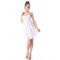 Short White One-Shoulder Chiffon Prom Evening Formal Party Dresses ED010250