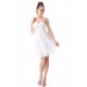 Short White One-Shoulder Chiffon Prom Evening Formal Party Dresses ED010250