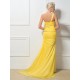 Trumpet/Mermaid One-Shoulder Beaded Long Yellow Chiffon Prom Evening Formal Party Dresses ED010259 Trumpet/Mermaid One-Shoulder Beaded Long Yellow Chiffon Prom Evening Formal Party Dresses ED010259