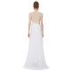 Long White Beaded Chiffon and Lace Prom Evening Formal Party Dresses ED010266 Long White Beaded Chiffon and Lace Prom Evening Formal Party Dresses ED010266