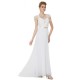 Long White Beaded Chiffon and Lace Prom Evening Formal Party Dresses ED010266 Long White Beaded Chiffon and Lace Prom Evening Formal Party Dresses ED010266