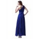 A-Line One-Shoulder Pleated Long Blue Chiffon Prom Evening Formal Party Dresses ED010274 A-Line One-Shoulder Pleated Long Blue Chiffon Prom Evening Formal Party Dresses ED010274