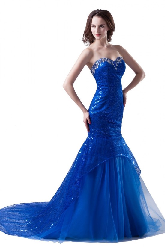 Trumpet/Mermaid Sweetheart Beaded Long Blue Prom Evening Formal Party Dresses ED010276 Trumpet/Mermaid Sweetheart Beaded Long Blue Prom Evening Formal Party Dresses ED010276