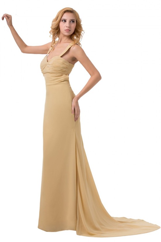 Trumpet/Mermaid Long Chiffon Prom Evening Formal Party Dresses ED010281