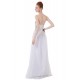 A-Line Sweetheart Beaded Long White Chiffon Prom Evening Formal Party Dresses ED010282