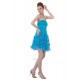 A-Line Strapless Short Beaded Prom Evening Formal Party Dresses ED010290