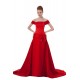 Long Red Off-The-Shoulder Prom Evening Formal Party Dresses ED010292 Long Red Off-The-Shoulder Prom Evening Formal Party Dresses ED010292