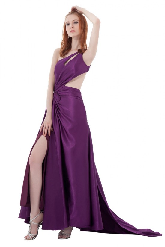 One-Shoulder Long Purple Chiffon Prom Evening Formal Party Dresses ED010293 One-Shoulder Long Purple Chiffon Prom Evening Formal Party Dresses ED010293