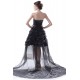 High Low Beaded Long Black Prom Evening Formal Party Dresses ED010297