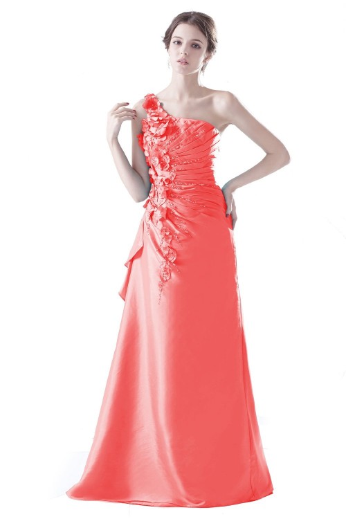 Unique A-line Prom Dress Fashion Formal DressPruple Ball Gown With Appliques C2443