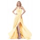 One-Shoulder Beaded Yellow Chiffon Prom Evening Formal Party Dresses ED010304 One-Shoulder Beaded Yellow Chiffon Prom Evening Formal Party Dresses ED010304