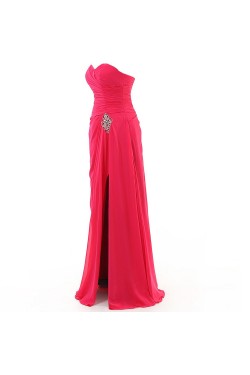 Long Beaded Sweetheart Chiffon Prom Evening Formal Party Dresses ED010328