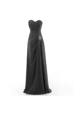 Long Beaded Sweetheart Chiffon Prom Evening Formal Party Dresses ED010328