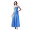 A-Line Strapless Long Blue Prom Evening Formal Party Dresses ED010331