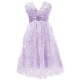 Short Purple Lace Prom Evening Formal Party Dresses ED010332