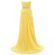 A-Line Sweetheart Beaded Long Yellow Chiffon Prom Evening Formal Party Dresses ED010335 A-Line Sweetheart Beaded Long Yellow Chiffon Prom Evening Formal Party Dresses ED010335