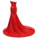 Trumpet/Mermaid Sweetheart Long Red Prom Evening Formal Party Dresses ED010337