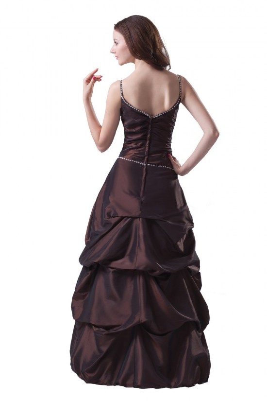 Ball Gown Spaghetti Strap Long Prom Evening Formal Party Dresses ED010339