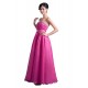 A-Line Sweetheart Beaded Long Pink Prom Evening Formal Party Dresses ED010342